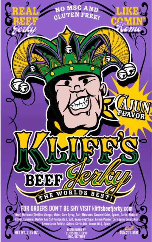 Kliff's Beef Jerky Cajun - Image 2