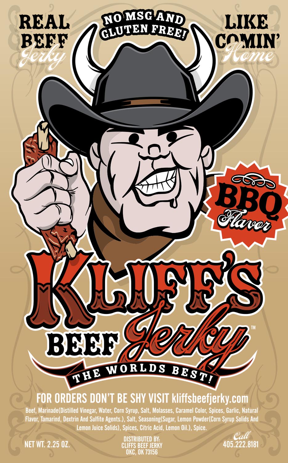Kliff's BBQ Beef Jerky Case