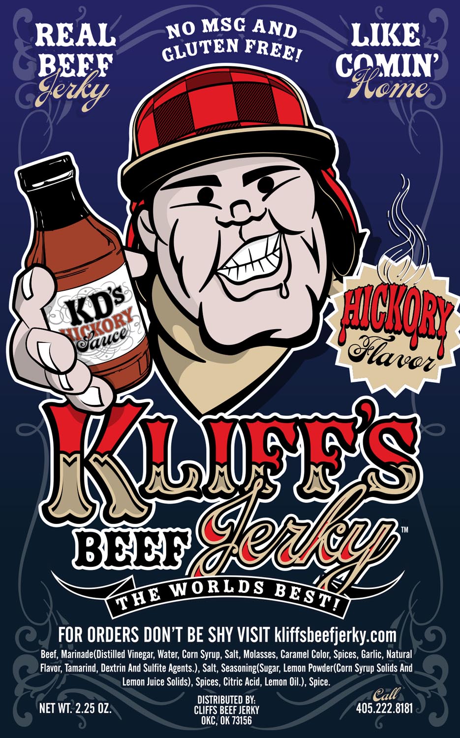 Kliff's Beef Jerky Hickory Case